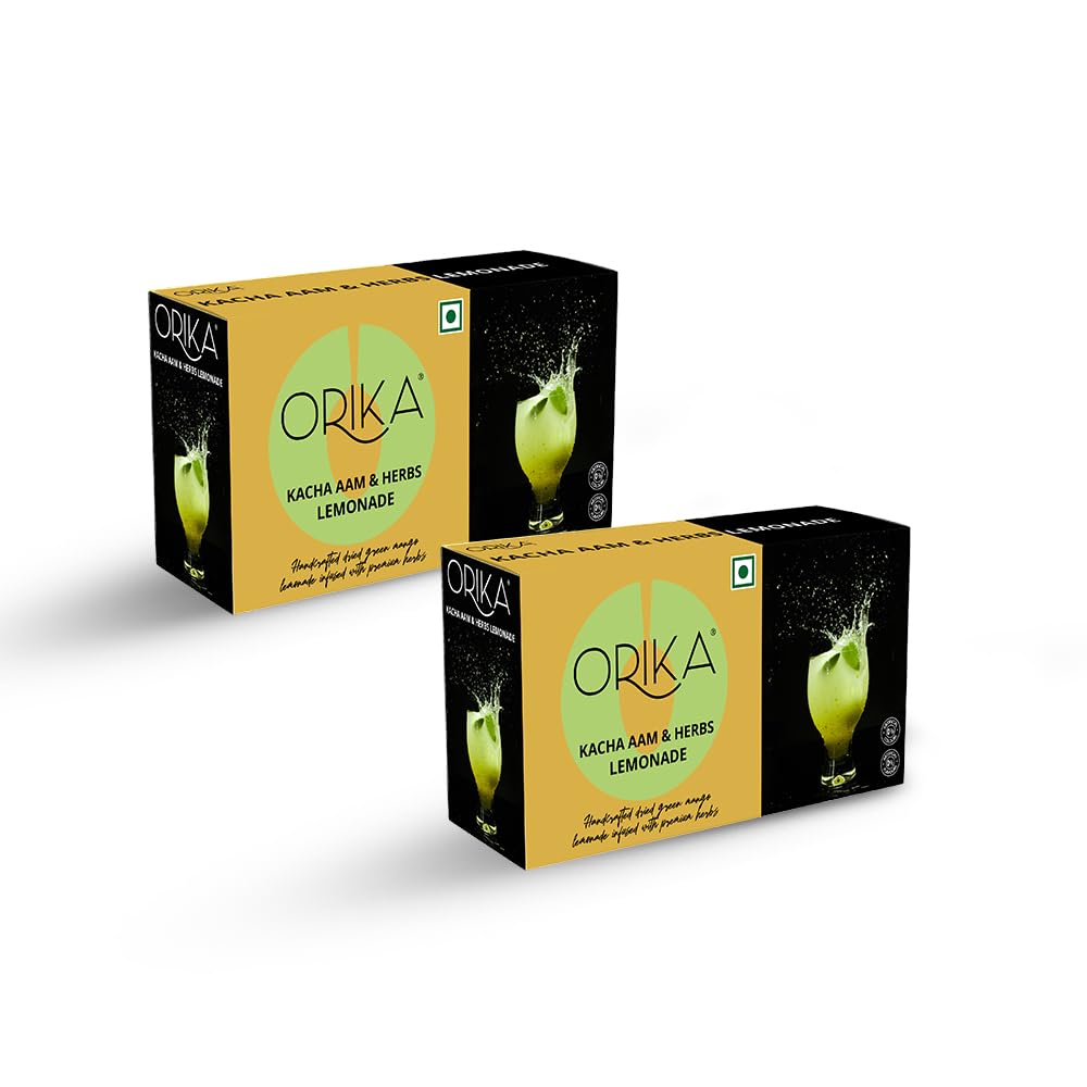 Kacha Aam Lemonade Premix | 380g (20 Sachets) | Infused With Premium Herbs | Handcrafted Instant Drink Premix | Refreshing Summer Drink