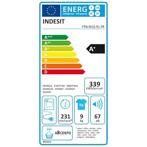 INDESIT Sèche linge 60 cm 9 kg condenseur pompe à chaleur YTNM1091FR - vue 8