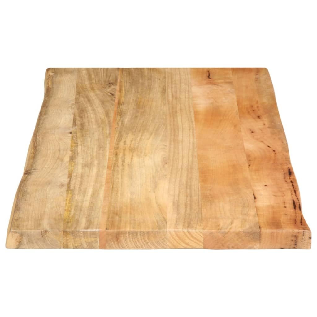 Gecheer Piano Tavolo 120x60x2,5 cm Bordi Vivi in Legno Massello Mango,Piano per Tavolo da,Piano per Tavolo da Pranzo,Piano per Tavolo da Bar,Piano per Tavolo in Legno,P370720