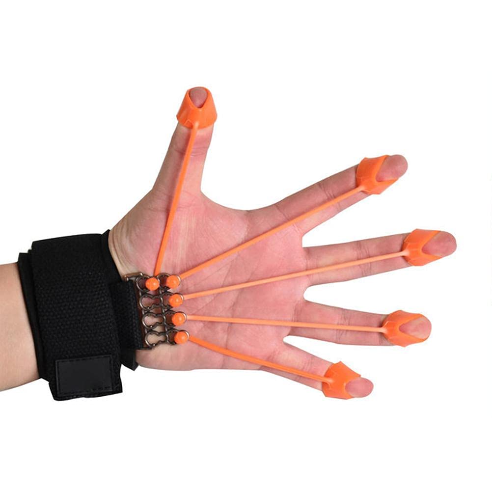 Alomejor Extensor de Dedos y Manos con Banda de Resistencia – Ejercitador para Fortalecer Extensión y Flexión de Dedos, Muñecas y Antebrazos – Ideal para Rehabilitación Física, Ent