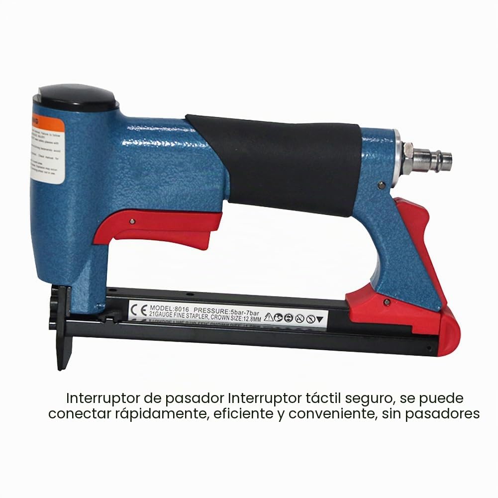 Grapadora NeumáTica Tipo BEA FS8016-B, Herramienta de Grapadora Fina para Muebles, Herramienta EléCtrica NeumáTica de Aire