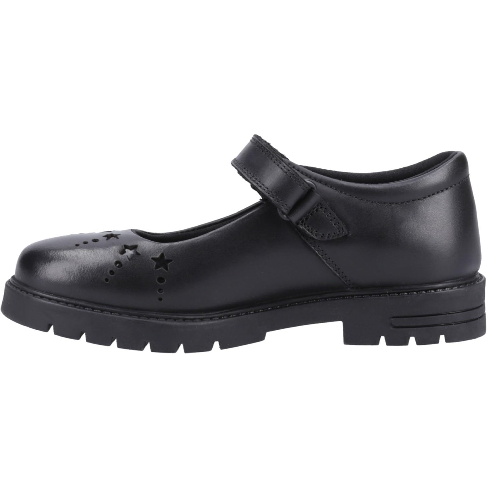 Hush Puppies Sabrina Senior Shoe, Black, 6 UK