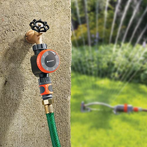 GARDENA Mechanische Wasserzeitschaltuhr mit Durchflussregelung 31169 Braun/A