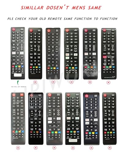 Image of LipiWorld BN59-01315D 4K Ultra HDTV LCD LED Smart TV Remote Control (BN5901315D) with Netflix Function Compatible for Samsung Tv Remote