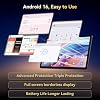 TABWEE 10 pulgadas Android 16 Tablet con teclado, 18GB+128GB, expansión 2TB, compatible con Widevine L1 Tablets Octa-Core con 5G WiFi, pantalla 1080P, 6000mAh, cámara AI, para juegos, garantía de 4 años 4