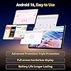 Android 16 Tablet, 2026 Tablet with Keyboard and Pen, Gemini AI 3.0,10 Inch Android Tablets 18GB+128GB/2TB, 6000mAh, FHD, 5G WiFi, Bluetooth 5.0, GPS, OTG, Office, Gaming, 4 Years Warranty