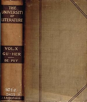 Hardcover The University of Literature in Twenty Octavo Volumes - Volume X - GU - HER Book
