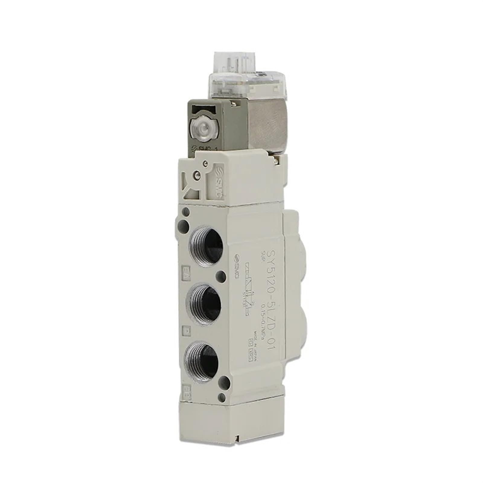 SY3120 SY5120 SY7120 3LZD 4LZD 5LZD 6LZD M5 01 02 válvula solenoide componentes neumáticos válvula solenoide automatización válvula(SY7120-4LZD-02)