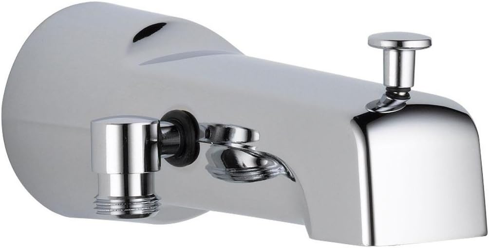 Chrome Wall Mounted Tub Spout with Diverter
