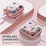 with-Safety-Lock-AirPods-2nd-1st-Generation-Case-Cover-Floral-AirPod-Case-AirPod-1st2nd-Gen-Case-for-Women-Grily-with-Cleaner-Kit-AirPods-Case-Pink-Flowers