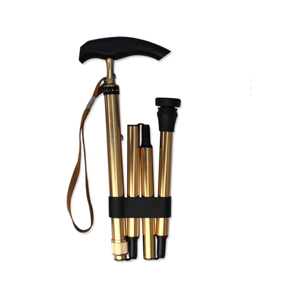 Bastones para Caminar, Bastones Plegables Ajustables con luz LED, Mango de Esponja, Niveles de Altura Ajustables para Hombres y Mujeres (metálicos) Star of Light