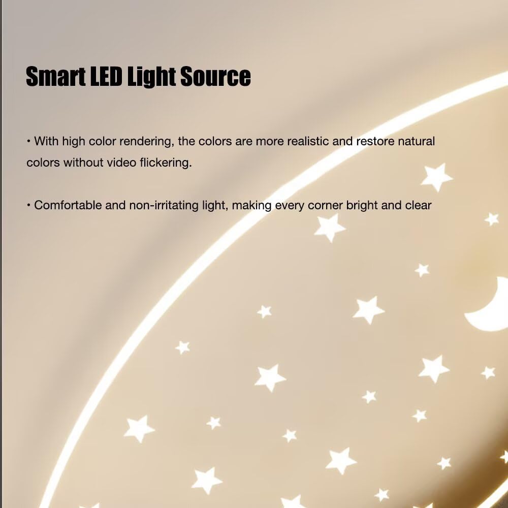 Plafoniera 3D Astronauta Luna Plafoniera LED Lampadario Astronauta Lampada da soffitto Cartoon Luna Apparecchio di illuminazione per camera da letto, cameretta dei bambini