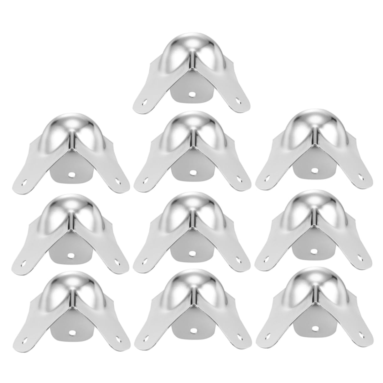 OSALADI 30 Pièces Protecteur d'angle Sphérique Protecteur De Bord d'angle Protection d'angle pour Flight Case Protège-Coin à L'épreuve des Bébés Protecteur d'angle en Fer Le Fer