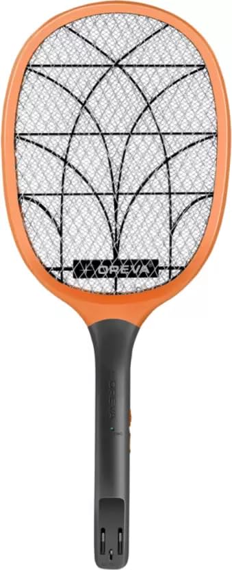 Image of Oreva ORMR-047 Electric Insect Killer Indoor (Bat)| 3200V DC High Voltage, 400mAh Battery Capacity, Removable Battery | Rechargeable Racket |LED Indicator |ABS Body & Metal Gill (Pack of 1)