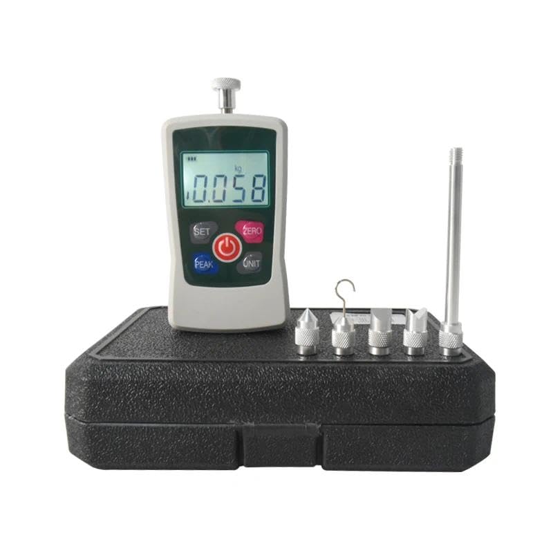Digital Push-Pull Force Gauge Portable Force Gauge, 4 Measuring Units (N/LB/Kg/Oz), 3 Modes, Automatic Power Off/Backlight LCD/Power Off (30N/3kg)