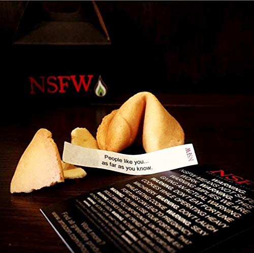 Nsfw Fortune Cookies: Inappropriate Edition (Insulting Content) Gift Box (100 Count) #TOP7