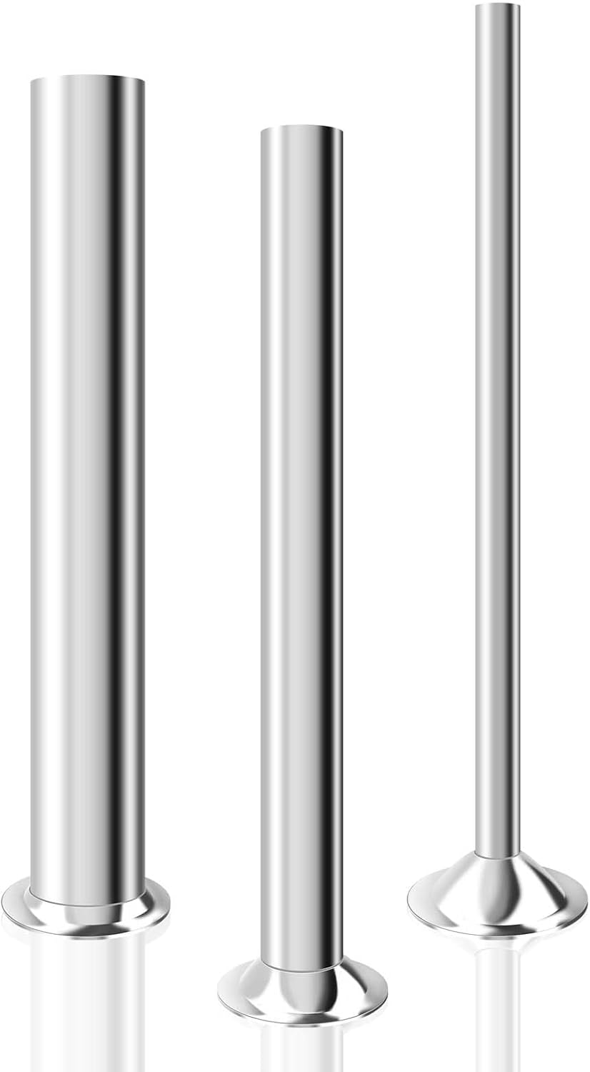 YBSVO 3 Sizes Stainless Steel Sausage Stuffing Tubes and Sausage