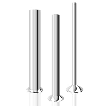 YBSVO 3 Sizes Stainless Steel Sausage Stuffing Tubes | Sausage Stuffer Funnels for LEM Sausage Stuffers