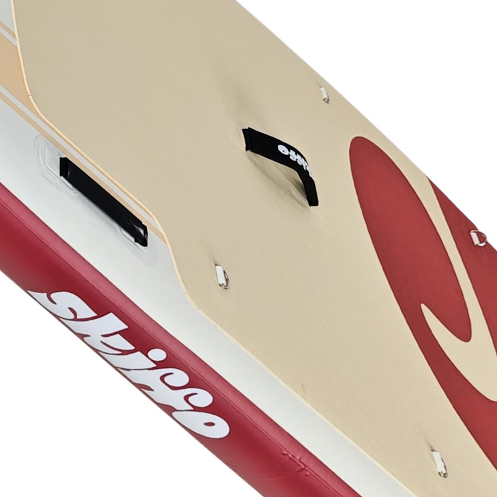 Skiffo Ride Lava 11' – Kayak Hinchable 2 en 1 Completo, 335 x 86 x 15 cm, máx. 160 kg, Estable y versátil, diseño único