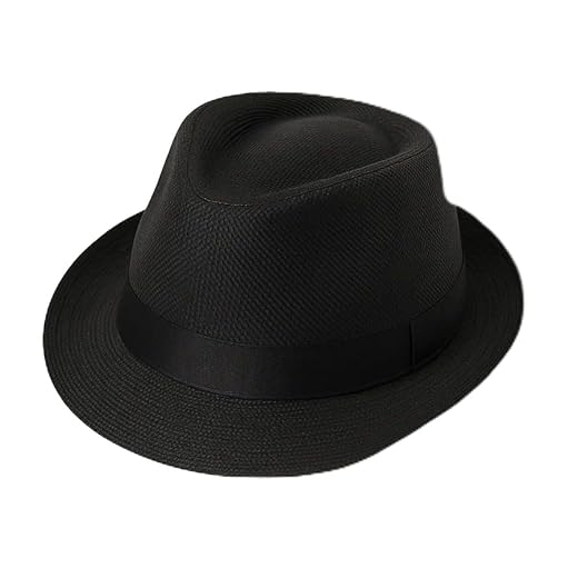 Chapéu Fedora Clássico Masculino, Preto, Aba Curta, Estilo Casual e Elegante