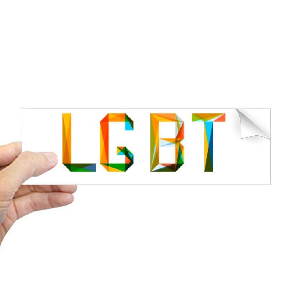 Sticker arc-en-ciel LGBT autocollant rectangulaire pour fenêtre et vitrine en verre DIYthinker
