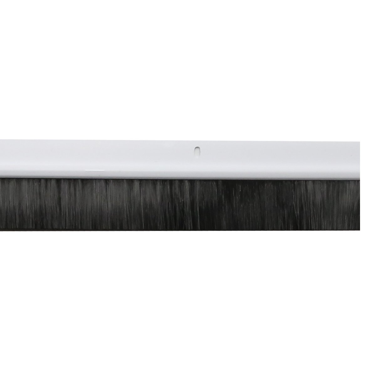 Lowenergysupermarket White Stormguard Door Bottom Brush Draught Excluder Sweep Seal - 838