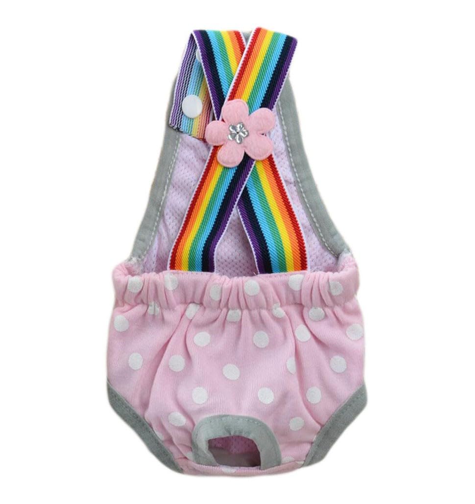 Oyccen Pantalones Higiénicos para Pequeño Perros Sanitaria Ropa Interior Pantalones de Tirantes Pañales Fisiológicos Menstruales Bragas