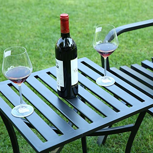 Chaises de salle à manger d'extérieur acier robuste balcon et jardin