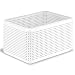 Produktbild Rotho Madei Aufbewahrungsbox 13l, Kunststoff (PP) BPA-frei, weiss, 13l (32,6 x 23,8 x 18,8 cm)