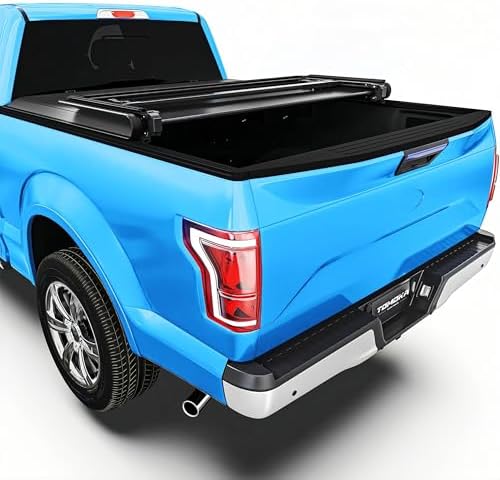 TOMOKA Soft Tri-Fold Truck Bed Tonneau Cover Compatible for 2019-...