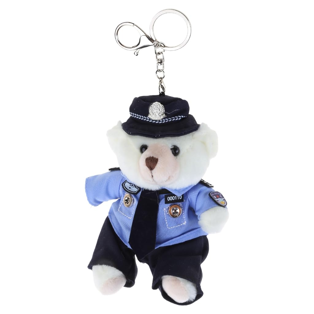 FANSWAN Key Chain Stylish Keychain Pendant Cartoon Bear Dolls Bag Pendants Bag Charm Backpack Pendant for Fans, White