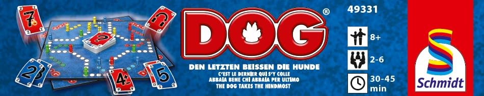 Schmidt Spiele 49331 DOG, Den Letzten beissen die Hunde, Familienspiel, FFP Artikel