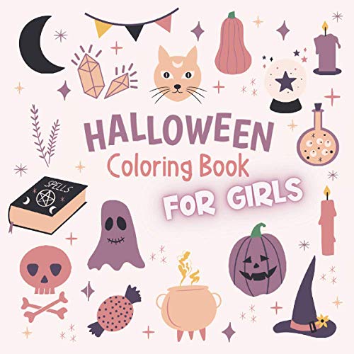 Halloween Coloring Book for Girls: 85 Coloring Pages with Cute and Fun Halloween Illustrations image 2