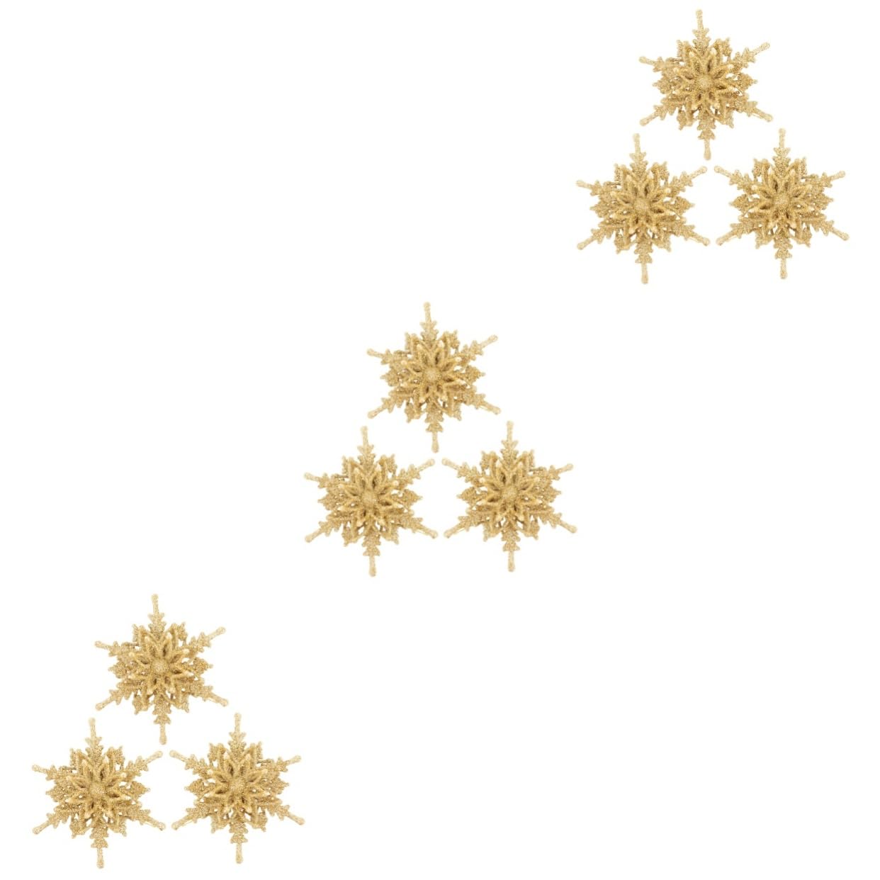 9pezzi Decorazioni Natalizie Forma Di Stella Esplosiva Per Albero Di Natale Ciondoli Appendibili Per Festività e Decorazioni Natalizie