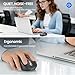 Wireless Bluetooth Mouse,Multi Device Ergo Computer Mouses,Metal 4-Way Super Scrolling,± 3200 DPI,10 Buttons,Plug&Play,Quiet,Rechargeable,USB Cordless Mice for Laptop,Tablet,Mac,iPad,PC,Phone All Grey