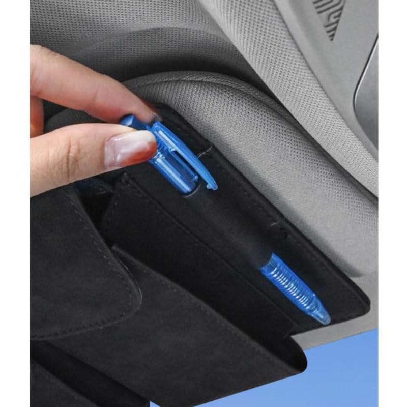 Brillenhalter Auto Für FIAT 600 Hybrid 2024/2025+ – Magnetisch, Sonnenblende, Für Karten & Tickets