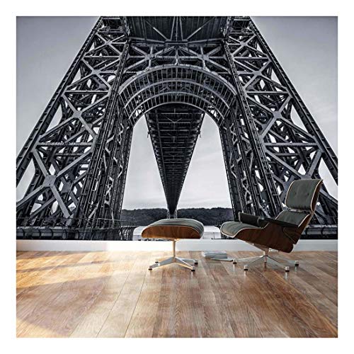 wall26 - Stark Black and White Geometric Bridge Architecture -