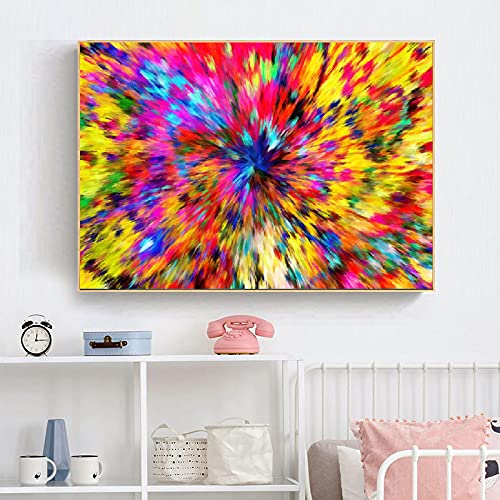 Peinture sur toile nuage coloré, l'art moderne pour raviver votre intérieur