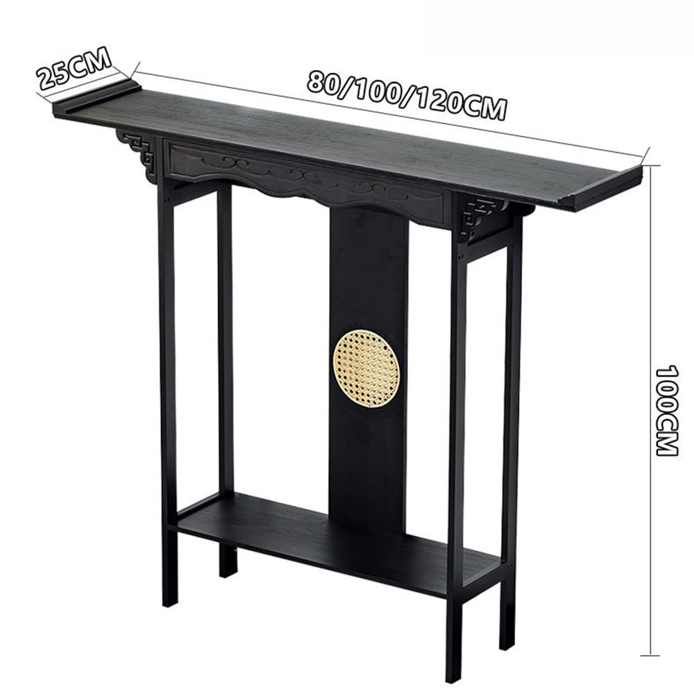 Tavola d'altare Cinese Tavolo da Ingresso con cassetto for Ripiani espositivi | Consolle in legno(Piccolo)