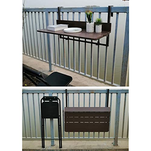 Table de bar suspendue pour extérieur et bureau pour ordinateur pliable - 5