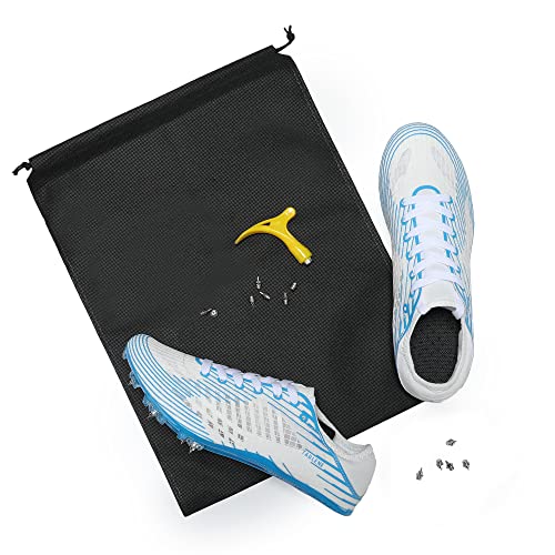 Track Shoes Men, Track Spike Shoe For Men Track And Field Shoes Sprint Distance Running With 8 Spikes (Us 10.5,Blue) #TOP4