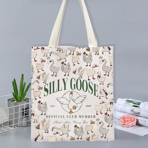 Bolso Tote Inspirado en Ganso Kawaii Silly miniatura 6