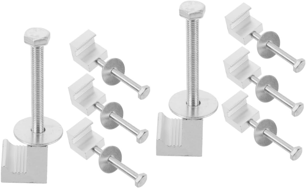 STOBAZA 2sets Truck Tool Box Organizer Mounting Clamps Heavy Duty Enhance Your Truck's Storage 4pcs*2