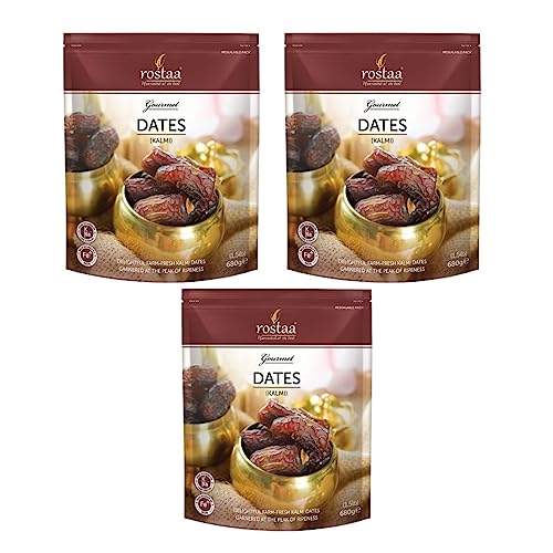 Image of Rostaa Cash & Carry Kalmi Dates (680g) | Premium Kalmi Khajur | Naturally Sweet | Healthy & Nutritious Snack | Rich in Fiber, Vitamins & Minerals | Gluten Free, Non-GMO & Vegan