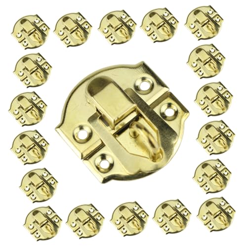 Beaupretty 30個 アンティークアイアン製木箱用ラッチ搭扣 ヴィンテージデザイン 引き出し装飾ケースロック交換用 実用的で耐久性ある装飾搭扣