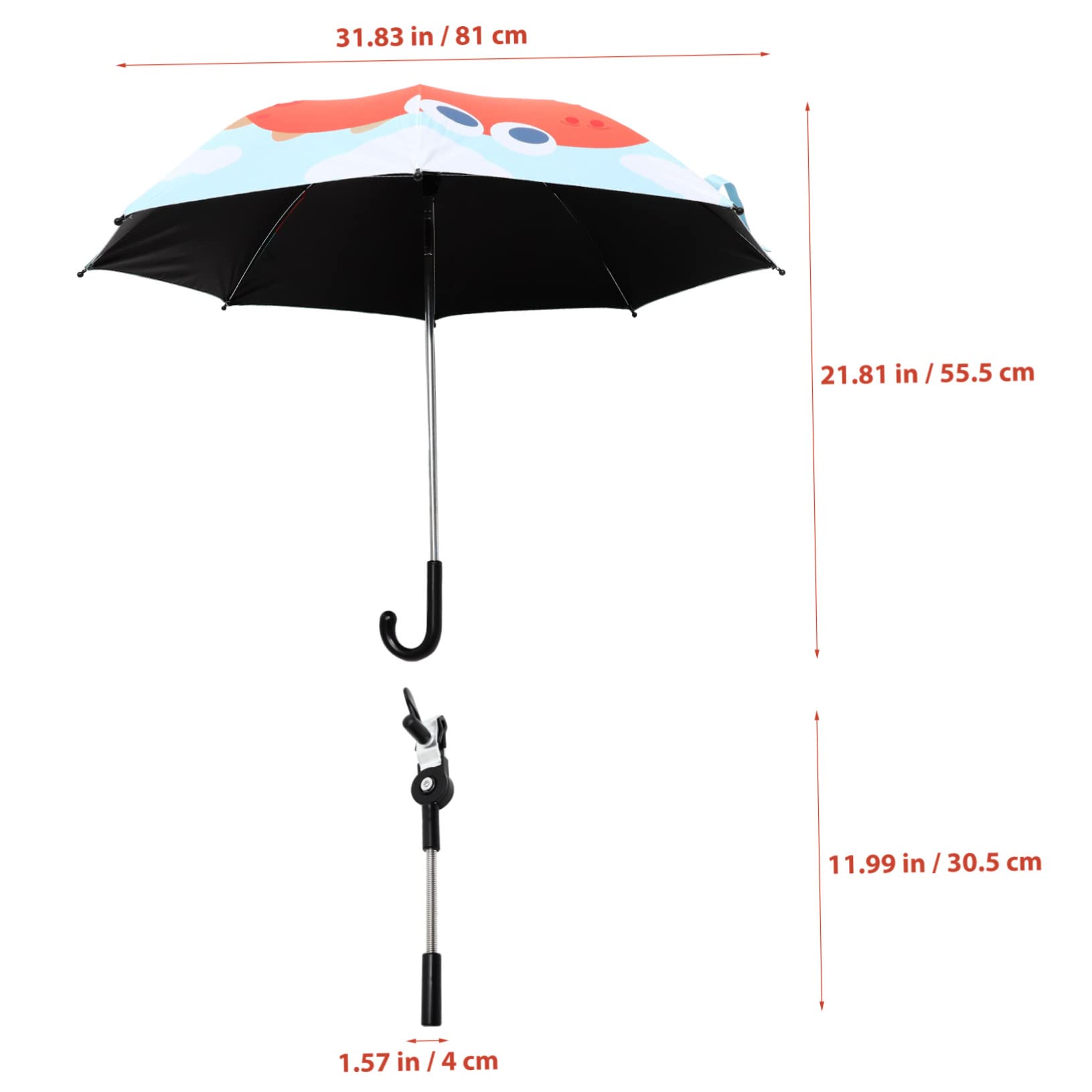 JOINPAYA Sun Umbrella for Stroller Baby Stroller Parasol Large Umbrella Outdoor Uv Protection