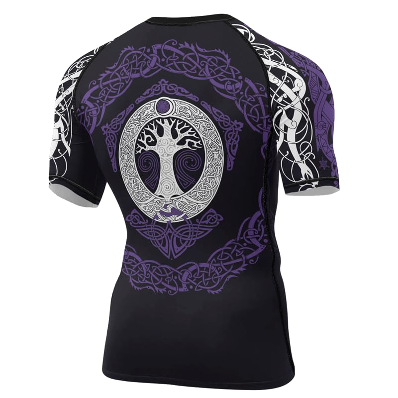 Viking Short Sleeve Compression Shirts Baselayer Skins Performance Rash Guard MMA BJJ Jiu Jitsu Muay Thai3