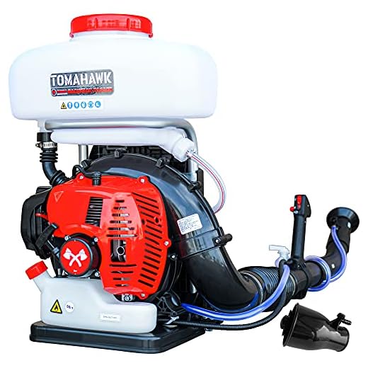 Tomahawk Turbo Boosted Backpack Mosquito Fogger Leaf Blower ULV Sprayer Machine for Disinfectant and Insect Pest Control with Gas Powered Engine (Fogger + ULV Nozzle)