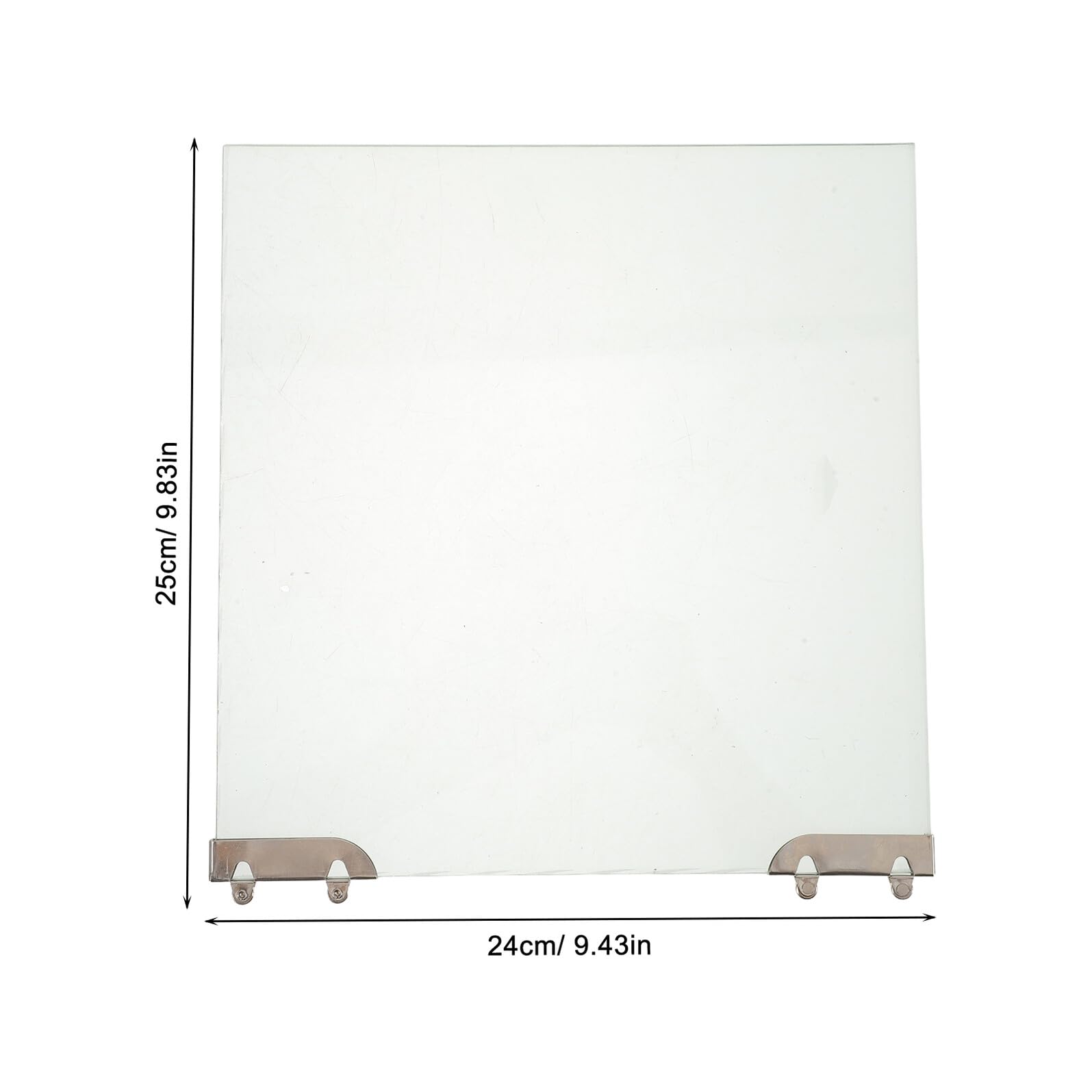 Puerta Corrediza de Vidrio Templado 24X25 CM para Máquina de Perritos Calientes Repuesto Resistente a Altas Temperaturas Compatible Tostadoras de Salchichas para Uso Comercial
