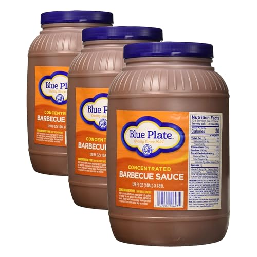 Image of Blue Plate Barbeque Sauce, Concentrated, 1 Gallon Jar (Pack of 3)
